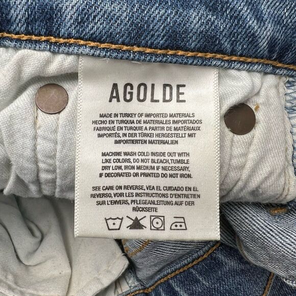 Agolde Jeans Women 26 Sophie Skinny Mid Rise Ankle Medium Denim Pants Stretch - Picture 5 of 8